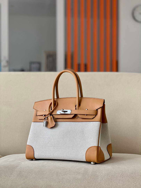 Hermes Birkin Tote Bag Swift leather with canvas 286003