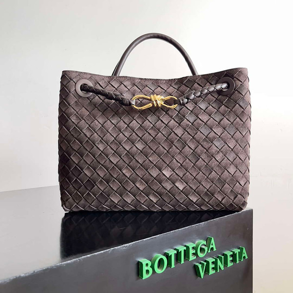 Bottega Veneta BV 766016 Medium Andiamo With Suede BV9015