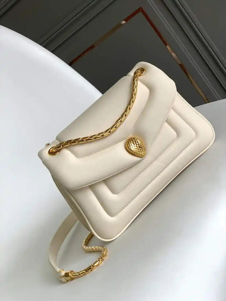 Bvlgari Serpenti Reverse Small Shoulder Bag 292123 Beige