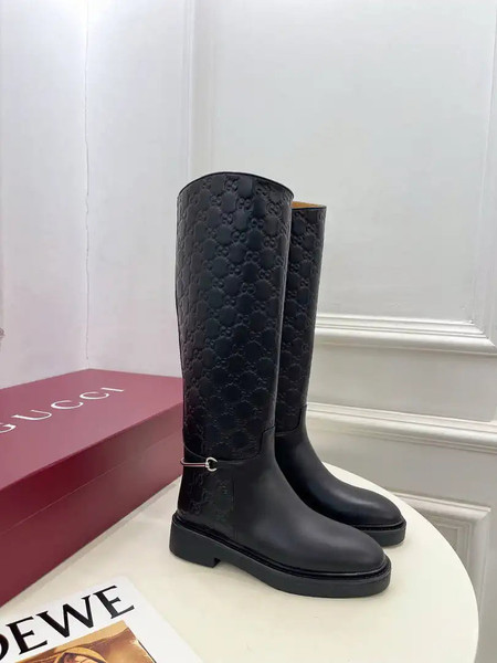 Gucci 805312 Women Boots with slim Horsebit  G77391
