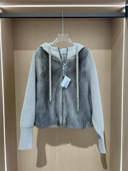 Brunello 100% Imported Danish Cashmere Velvet Mink Coat  BC9005