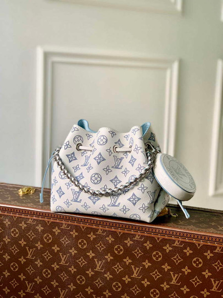 LV M11736 Louis Vuitton Bella Bucket Bag White/Blue