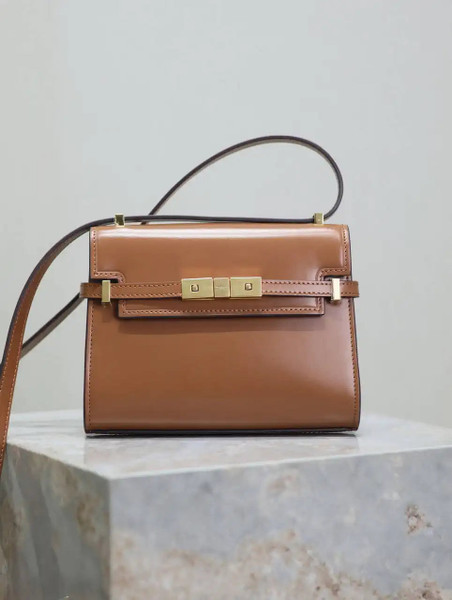YSL 727766 MINI MANHATTAN IN box Saint Laurent Brown