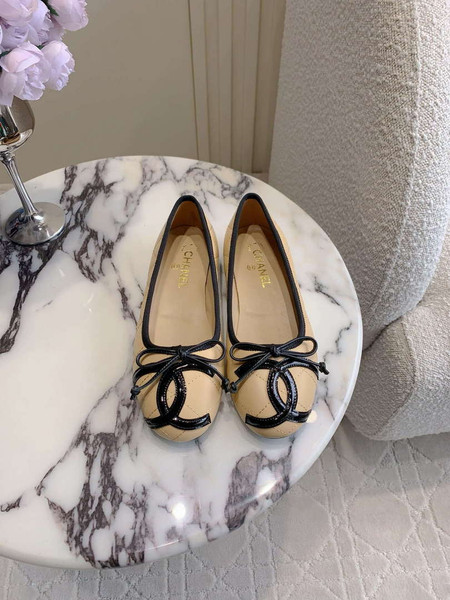 Chanel Women's Classic second-hand Kang Peng shoes flat shoes C93454