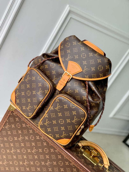 LV M14015 Louis Vuitton Montsouris Cargo Backpack Monogram