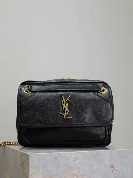 YSL 712520 Camera Crossbody Bag Black