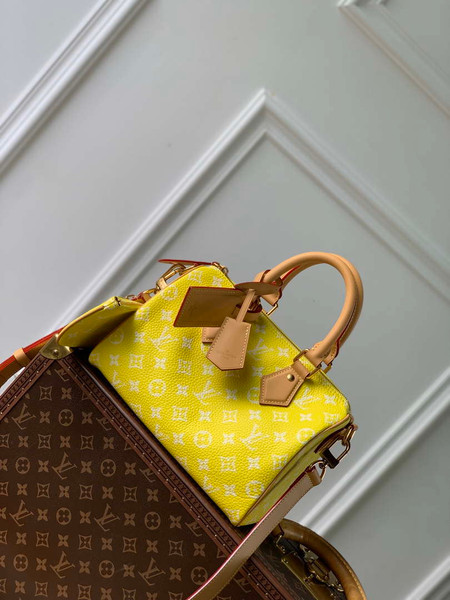 LV M24429 Louis Vuitton Speedy P9 Bandoulière 25 Bag Monogram Leather Fluorescent Yellow