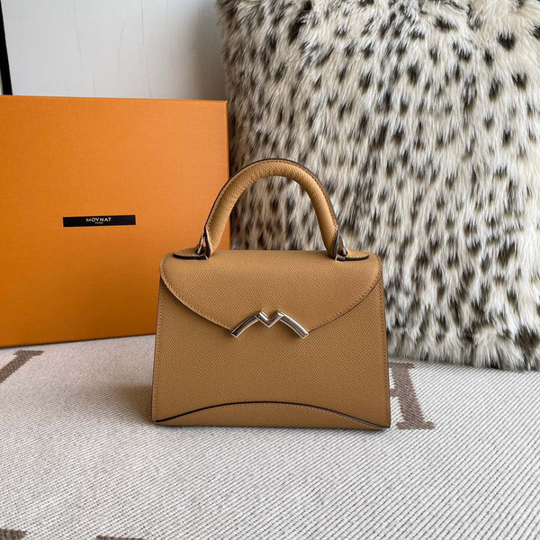 Moynat MC8L7V Light Brown Poudre Gabrielle BB Silver Hardware Mt1005