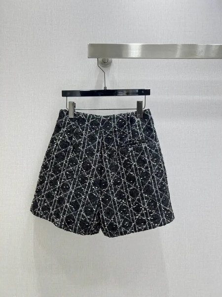 Dior Women Slub-woven diamond-patterned culottes D38697