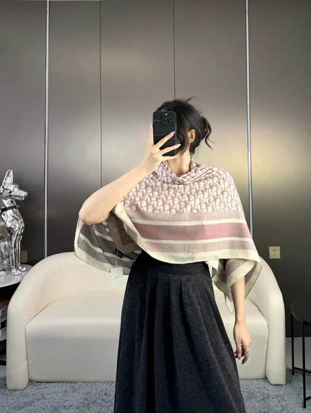 Dior Scarves Designer Obique Jacquard Scarf D63303