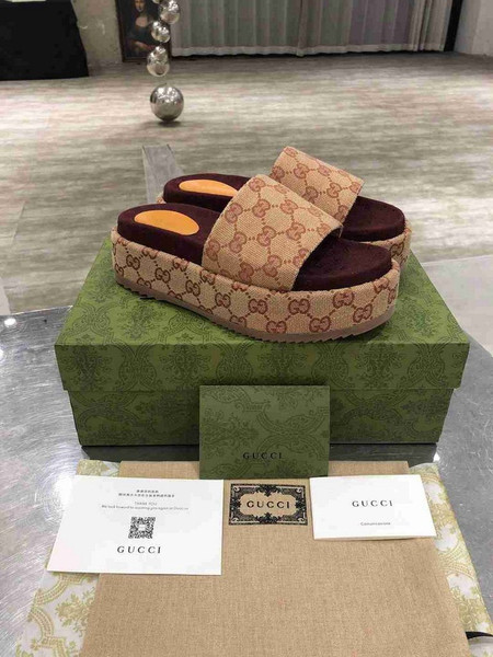 Gucci Sandals GG Multicolour Platform Sandal 81173