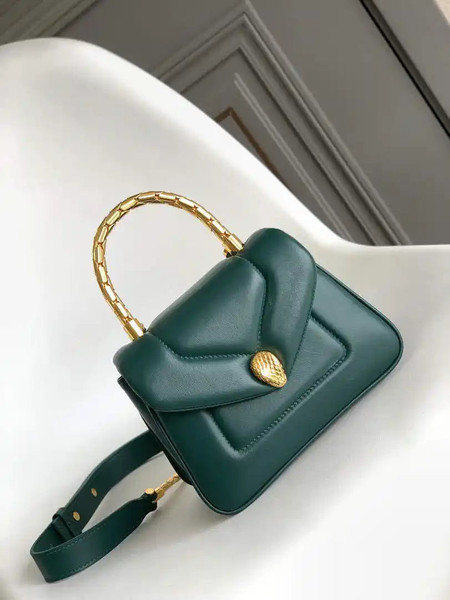 Bvlgari Serpenti Reverse Top Handle 292126 Green