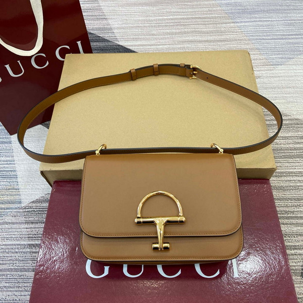 Gucci 846705 Gucci Siena Small Shoulder Bag Brown
