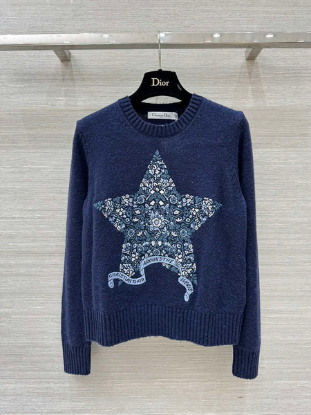 Dior Women's Floral embroidered long sleeves Sweater D38009