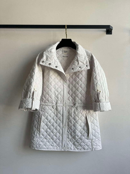 Hermes Women's Fashion Waisted diamond quilted jacket H33422