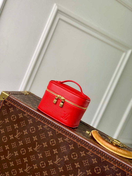 LV M25857 Louis Vuitton Nice Nano Bag Red