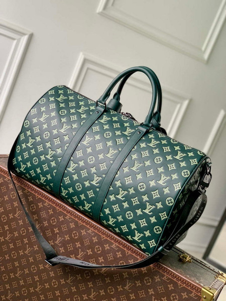 LV M27179 Louis Vuitton Keepall Bandoulière 50 Bag Forest Green