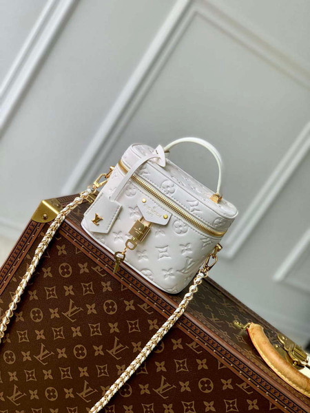 LV M25219 Louis Vuitton Vanity PM Handbag Cream