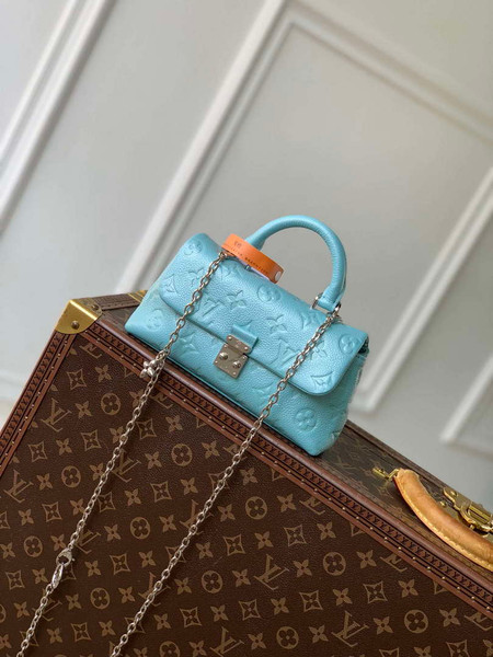 LV M12211 Louis Vuitton Nano Madeleine Bag Azur Frost
