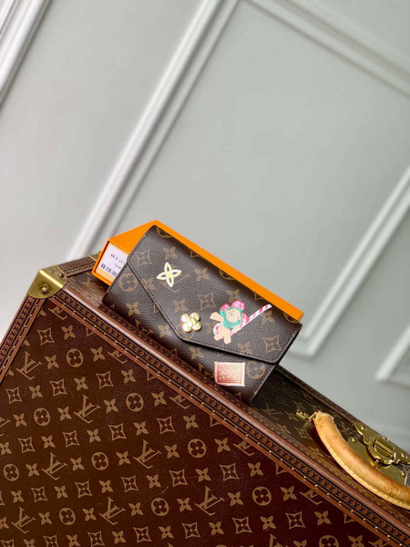 LV M12207 Louis Vuitton Sarah Wallet Candy Red