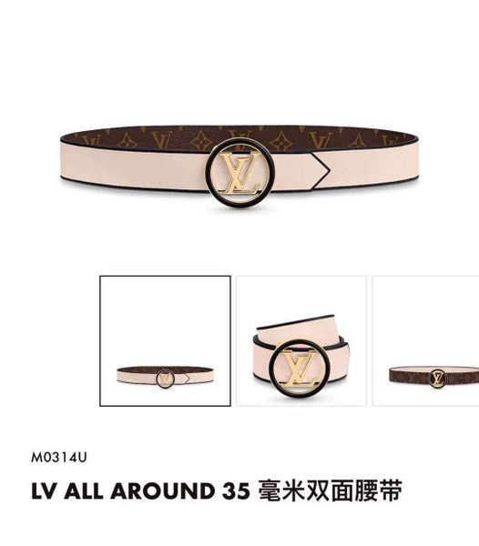 LV Women's Men's Belts Collection Louis Vuitton Initials 34MM Belt 19064