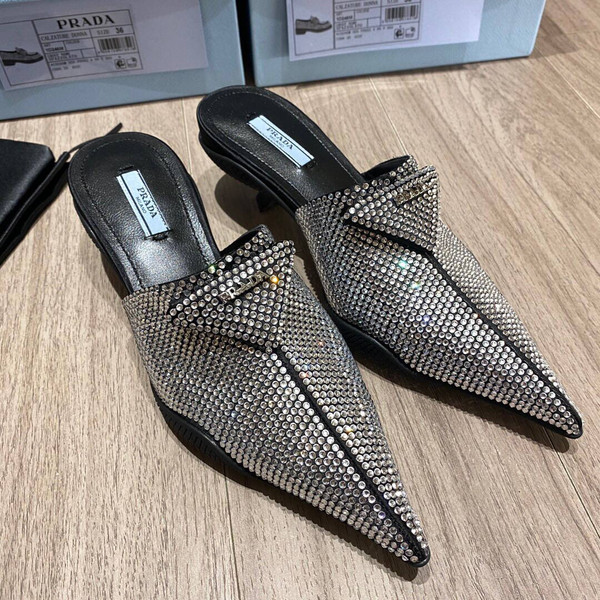 Prada Women's Shoes Prada Designer Pumps Heel 50mm P82306