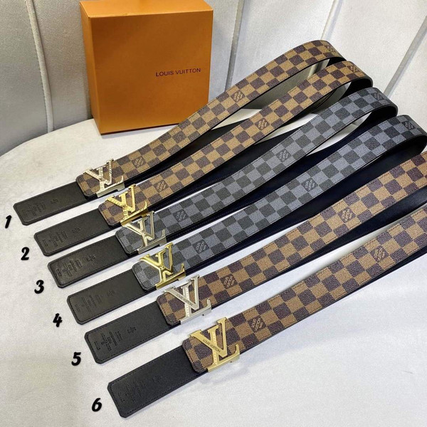 LV Women's Men's Belts Collection Louis Vuitton Initials 40MM Belt 19072