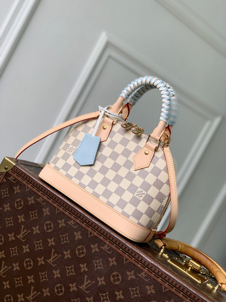 Louis Vuitton  LV N40902 Alma BB Bag Damier Azur/Bleu Olympe