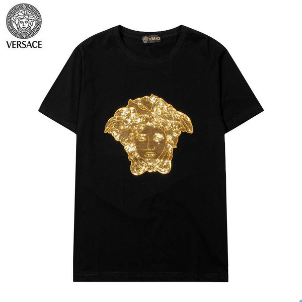 Versace Men la Greca logo Medusa Cystal T-shirt V69655