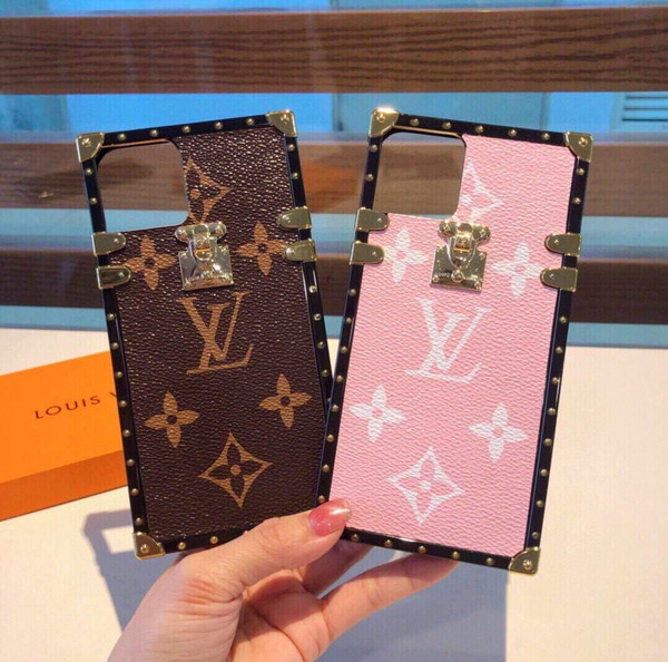 Louis Vuitton Apple Iphone Leather Premium Deluxe Phone Case Protection 10108 - luxibagsmall