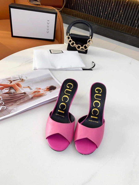 Gucci Sandals Designer Gucci Slippers 81151 Plum - luxibagsmall