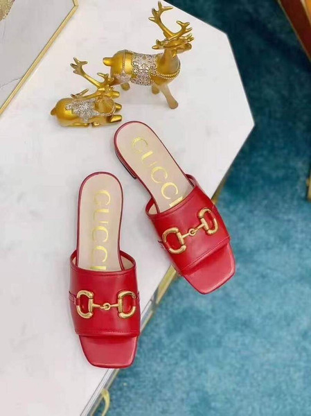 Gucci 663881 Online Exclusive Sandal With Leather Red - luxibagsmall