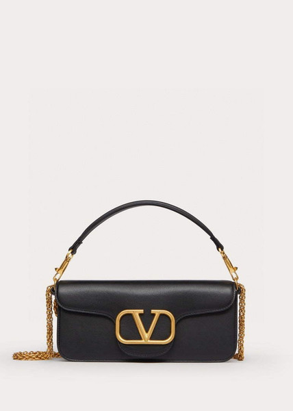 Valentino XW0B0K30 Locò Calfskin Shoulder Bag Black