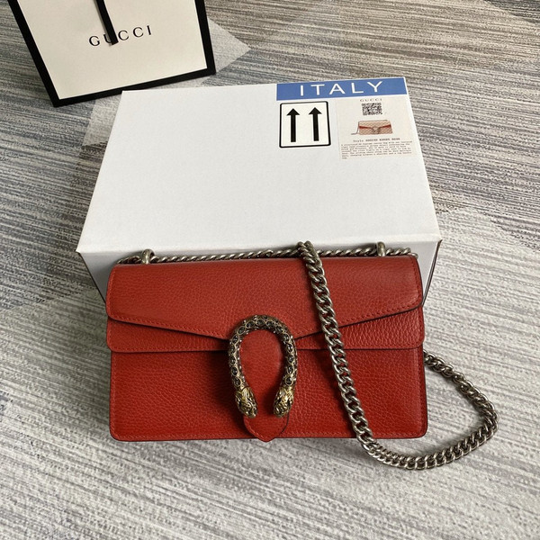Gucci 499623 Dionysus Small Shoulder Bag Red