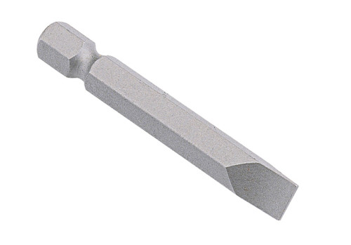<ul><li>POWER SCREWDRIVER BIT - 1/4" Hex Shank,l.0 x 6.5mm Slotted Power Bit 50mmL</li><li>SPECIFICATION - Overall length of 50mm (or 1.97 Inches)</li><li>DURABLE MATERIALS - Made from High Speed Steel for high strength and durability while having anti-corrosive properties</li><li>TOOL ORGANIZATION - Sizes are stamped for permanent and easy identification of size</li><li>SUPERIOR DESIGN - Slotted or Standard Power Screwdriver Bits are heat treated which creates a tough durable exterior and superior inner core strength for a lifetime of professional use</li><li>PEACE OF MIND - Purchase with confidence backed by the Genius Tools Limited Lifetime Warranty against manufacturer defects</li><li>ANSI STANDARDS - Meets or exceeds the standards established by the American National Standards Institute</li><li>PROFESSIONAL GRADE - Genius Tools are designed and made for use by professional technicians and built to perform over a lifetime of heavy use.</li></ul> Genius Tools Screwdrivers and Bits are designed and manufactured to handle everything from everyday use to industrial applications.  Using the highest quality metals during production, Genius Tools Screwdrivers and Bits are also heat treated in our multi-step production facility to ensure the highest levels of strength and durability for a lifetime of quality use.