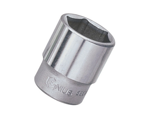 <ul><li>HAND SOCKET - 7mm 6-point Socket</li><li>SPECIFICATIONS - 3/8" Inch Drive Size with an overall length of 28mm (or 1.1 Inches)</li><li>DURABLE MATERIALS - Made from Chromium-vanadium Steel Alloy for high strength and durability while having anti-corrosive properties</li><li>TOOL ORGANIZATION - Sizes are stamped for permanent and easy identification of size</li><li>SUPERIOR DESIGN - Chrome polished finish that is tough and resistant to corrosion</li><li>PEACE OF MIND - Purchase with confidence backed by the Genius Tools Limited Lifetime Warranty against manufacturer defects</li><li>ANSI STANDARDS - Meets or exceeds the standards established by the American National Standards Institute<li>PROFESSIONAL GRADE - Genius Tools are designed and made for use by professional technicians and built to perform over a lifetime of heavy use.  Trust Genius for a quality tool at a value cost to you.</ul> <p>Made for Life. Its our motto and with the Genius Tools Hand Socket Series we really mean it. They are built professional grade tough, ready to handle a lifetime of hard work on the job. We use only the best raw materials when we make out tools and we pride ourselves on the precision and quality.</p>
<p>Genius Tools Hand Sockets are designed for maximum life and performance. Using only the highest quality materials, our Hand Sockets are made from industry leading Chrome Vanadium or Chrome Molybdenum steel and are heat treated for maximum strength. </p>