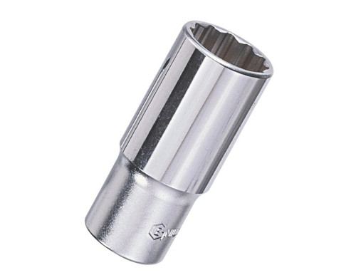 <ul><li>HAND SOCKET - 12mm 12-point Socket</li><li>SPECIFICATIONS - 3/8" Inch Drive Size with an overall length of 63mm (or 2.48 Inches)</li><li>DURABLE MATERIALS - Made from Chromium-vanadium Steel Alloy for high strength and durability while having anti-corrosive properties</li><li>TOOL ORGANIZATION - Sizes are stamped for permanent and easy identification of size</li><li>SUPERIOR DESIGN - Chrome polished finish that is tough and resistant to corrosion</li><li>PEACE OF MIND - Purchase with confidence backed by the Genius Tools Limited Lifetime Warranty against manufacturer defects</li><li>ANSI STANDARDS - Meets or exceeds the standards established by the American National Standards Institute<li>PROFESSIONAL GRADE - Genius Tools are designed and made for use by professional technicians and built to perform over a lifetime of heavy use.  Trust Genius for a quality tool at a value cost to you.</ul> <p>Made for Life. Its our motto and with the Genius Tools Hand Socket Series we really mean it. They are built professional grade tough, ready to handle a lifetime of hard work on the job. We use only the best raw materials when we make out tools and we pride ourselves on the precision and quality.</p>
<p>Genius Tools Hand Sockets are designed for maximum life and performance. Using only the highest quality materials, our Hand Sockets are made from industry leading Chrome Vanadium or Chrome Molybdenum steel and are heat treated for maximum strength. </p>