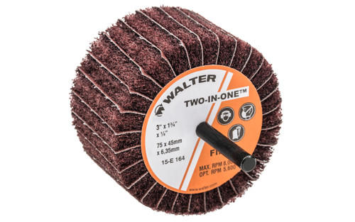 Walter 3" X  1-3/4"  FINE TWO-IN-ONE™ Flap Wheels 15E164