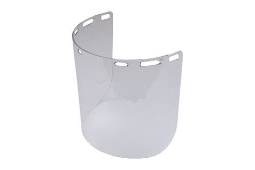 Square design polycarbonate injection-moulded face-shield (15.5" x 8" x 0.060")