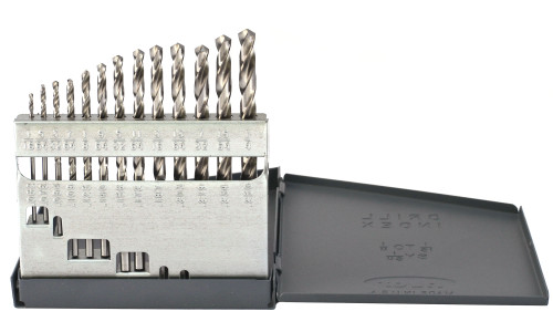DRILLCO 200B13 13PC DRILL Drill Bit Drill Drill Bit Set BRIGHT 1/16-1/4 BY 64