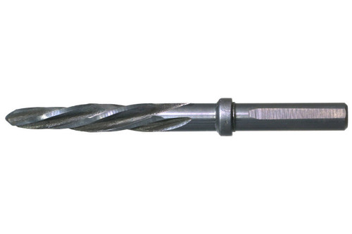 High Speed Steel Black Oxide Fractional 3 Flats Reduced Shank Construction Reamers