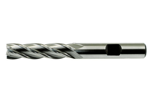 High Speed Steel Bright Fractional Center Cutting Multi-Flute Finishing End Mills