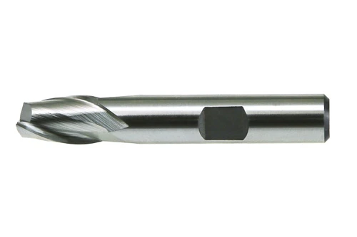High Speed Steel Bright Metric Center Cutting 2-Flute Finishing End Mills