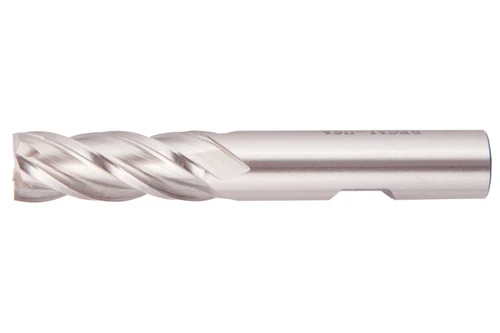 High Speed Steel Bright Metric Center Cutting 4-Flute Finishing End Mills
