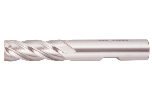 High Speed Steel Bright Metric Center Cutting 4-Flute Finishing End Mills