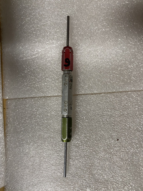Go / No-Go Pin Gauge 0.06"-0.063" (GO 0.06" / NO-GO 0.063") Machinist Tool Room - Used