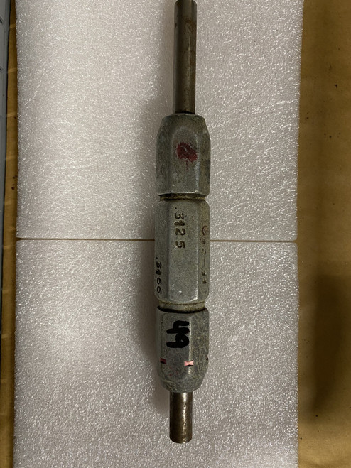 Go / No-Go Plug Gauge 0.3125"-0.3166" (GO 0.3125" / NO-GO 0.3166") Machinist Tool Room - Used