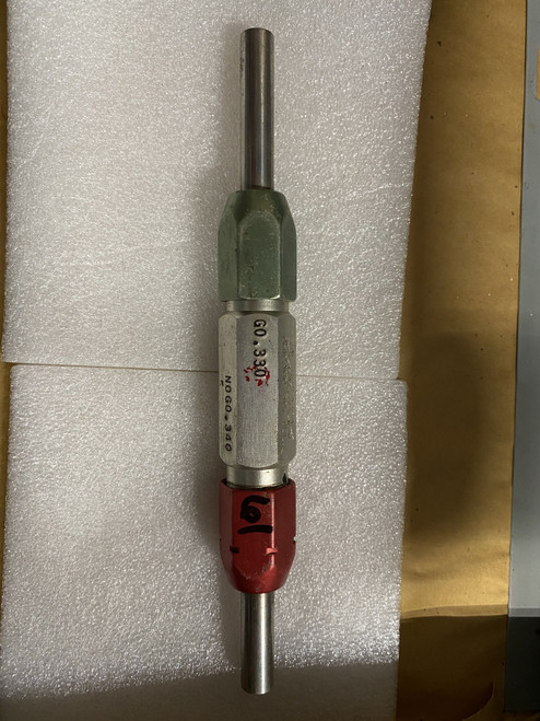 Go / No-Go Plug Gauge 0.33"-0.34" (GO 0.33" / NO-GO 0.34") Machinist Tool Room - Used