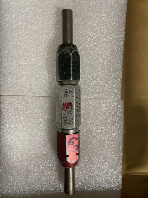 Go / No-Go Plug Gauge 0.34"-0.346" (GO 0.34" / NO-GO 0.346") Machinist Tool Room - Used