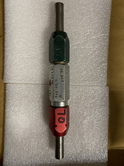 Go / No-Go Plug Gauge 0.345"-0.346" (GO 0.345" / NO-GO 0.346") Machinist Tool Room - Used